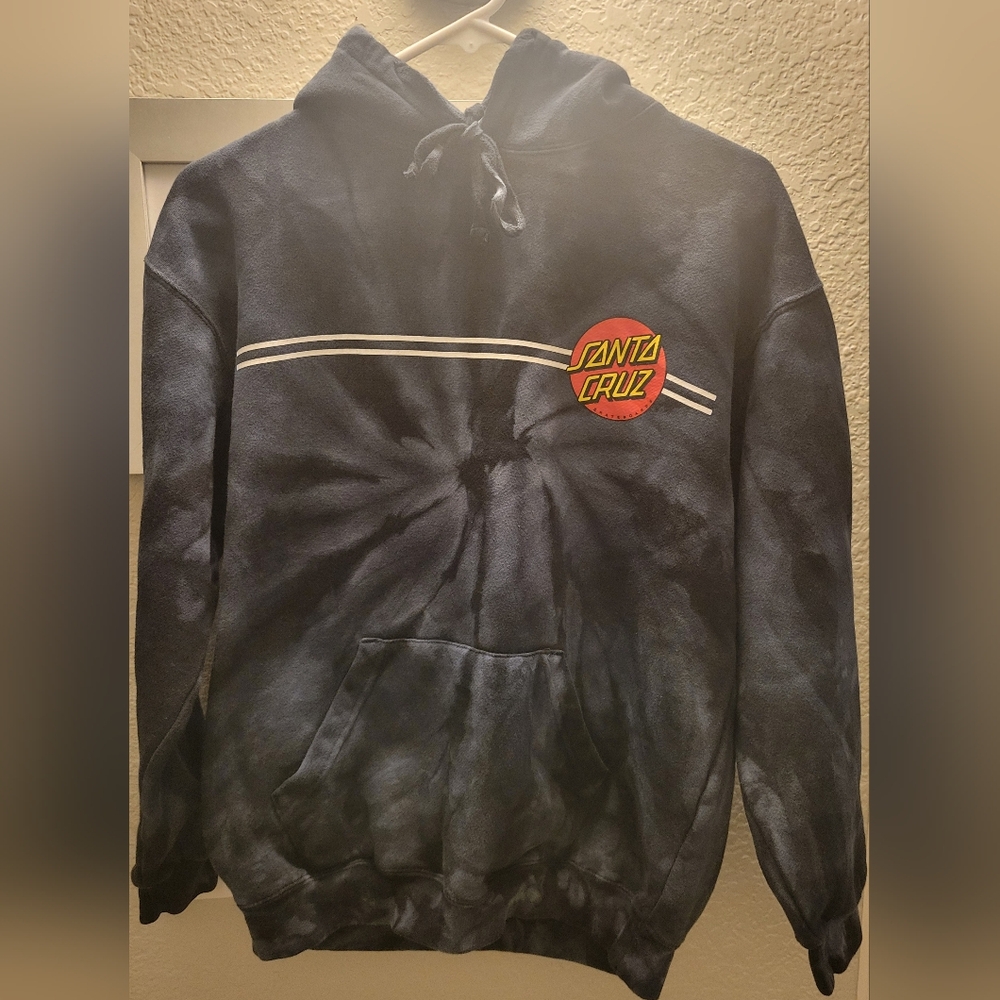 Santa Cruz Skateboards Tie Dye Hoodie Sz Med Unisex